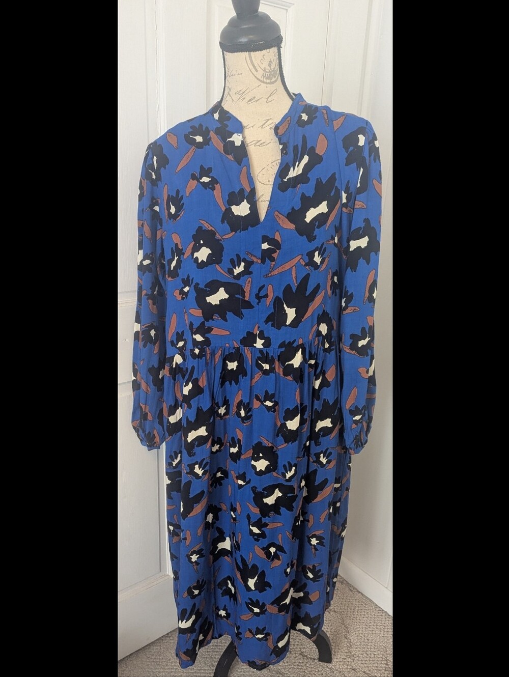 World Market Boho Floral Print Maxi Dress S/M NWT